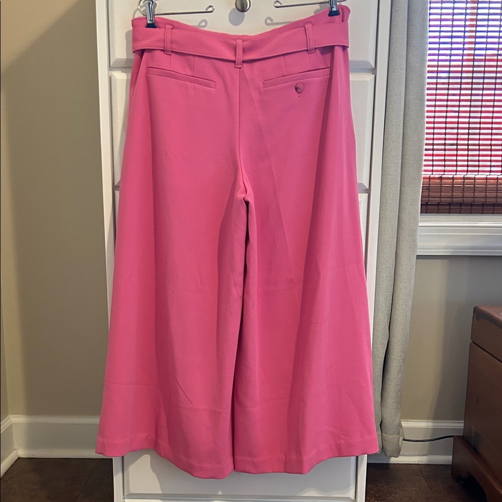 Maeve By Anthropologie Pink Belted Culottes NWT - Picture 2 of 4